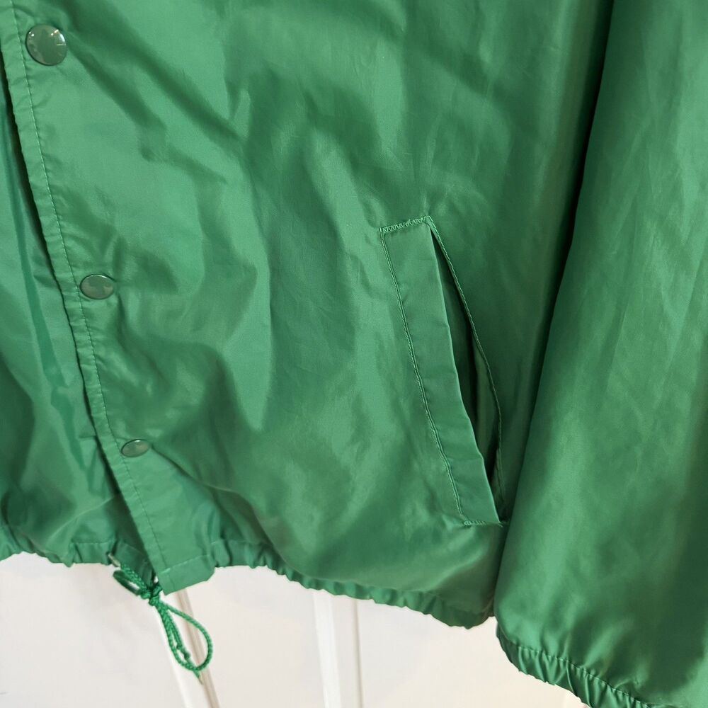 VTG U.S.A. Made Pockets Light Nylon Shell Snap Jacket Men's XL Windbreaker 80’s - Picture 3 of 11